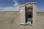 Toilet in coastal desert - Reserve San Fernando Peru 