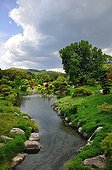 River symbolizing the course of life in a Japanese garden