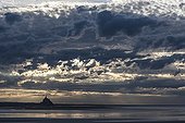 Mont Saint-Michel in the twilight - Normandy France 