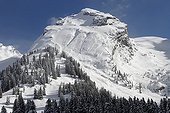 Massif des Aravis in winter - Alpes France 