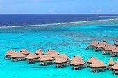 Overwater bungalows - Moorea French Polynesia ; Sofitel Moorea Ia Ora Beach Resort Maharepa