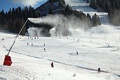 Snow gun in a ski resort - France