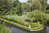 The hortillonages “floating gardens”  of Amiens
