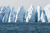 Iceberg nicked by ocean currents - Greenland