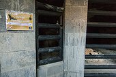 Layout of the entrance to an underground shelter for bats - Annual Census of bats in hibernation sites (caverns).