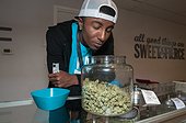 Selling medical and recreational marijuana at dispensary. Denver, CO