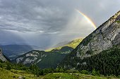 Storm on the northern Alps , Chablais , Haute-Savoie , France