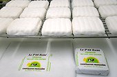 Raw milk cheese Le P'tit René , Cave refining, Cheese Cooperative Plateau of Bouclans, Haut-Doubs, Franche-Comté, France