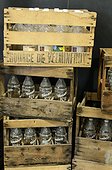 Old bottlie boxes, water museum , Velleminfroy , Franche -Comté , France