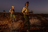 Anti-Poaching rangers on patrol. Desert Rhino Camp. Palmwag Concession. Namibia.