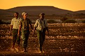 Anti-Poaching rangers on patrol. Desert Rhino Camp. Palmwag Concession. Namibia.
