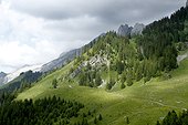 Confins valley in the Aravis, Alps, France