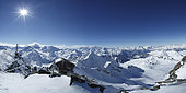 Mont-fort in winter Verbier, Alps, Switzerland
