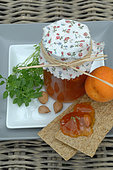 Organic Apricots, Basil and Almond Jam