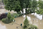 Flood of the Seine in Paris on June 02, 2016