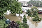 Flood of the Seine in Paris on June 02, 2016