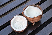Grated coconut flesh, Moorea Island, French Polynesia