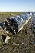Protecting against the swell and the chop of the port of the Canal, Gujan Mestras, Basin of Arcachon, Gironde, France