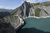 Monteynard dam, Isère, Alpes, France