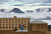 Russian mining town, Pyramiden, Spitzbergen Islands, Svalbard, Norway
