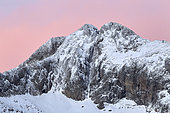 Summit of Gélas (3143 m) in autumn, Mercantour, Alps, France