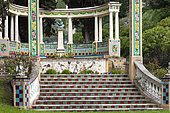 Fontana Rosa garden, created by Vicente Blasco Ibanez, during restoration, Menton, Alpes-Maritimes, France