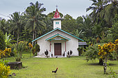 Protestant Temple in Moara Siberut, Pulau Siberut, Sumatra, Indonesia