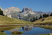 Landscape of the Valle Stretta in the Massif des Cerces, Alps, Italy