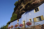 Cave houses, Les Maisons des Rochers, Graufthal, Alsace, France