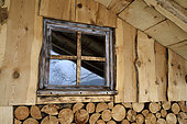 Wooden hut, Mettey camp, Vagney, Vosges, France