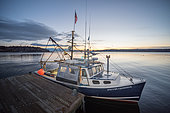 Scallop boat. Cousins Island, Maine