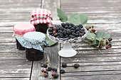 Step by step making of blackberry jam