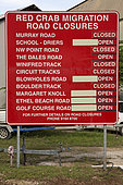 Sign for Crab Protection, Gecarcoidea natalis, Christmas Island, Australia