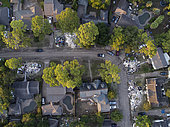 Damage caused by Hurricane Harvey, Houston, Texas, USA - September 2017