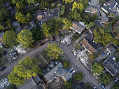 Damage caused by Hurricane Harvey, Houston, Texas, USA - September 2017