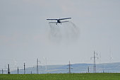 Aerial application of pesticides, Danube Delta, Romania