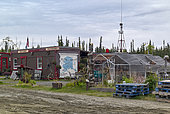Dalton Highway : from Fairbanks to Prudhoe Bay, At mile 60, gas station and lodge, Alaska, USA