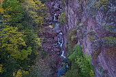 The Cians Gorge seen by drone, Alpes-Maritimes, France