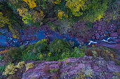 The Cians Gorge seen by drone, Alpes-Maritimes, France