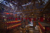 Incense and Lanterns in a Temple, Hong Kong City, China