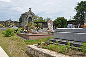 "Organic" cemetery of Saint Bonnet les tours de Merle - France