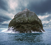 Rockall. British uninhabited islet in North Atlantic Ocean about 160 nautical miles west of the Scottish islands of St. Kilda. The waters around Rockall are very rich in fish stocks. The islet is also used by numerous marine birds as resting or nesting place.