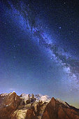 Milky Way seen from Brévent, Massif des Aiguilles Rouges, Haute Savoie, Alps, France