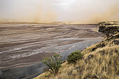 "little Magadi" sandstorm after the storm, Lake Magadi, Kenya