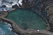 Pozo de Las Calcosas, natural pool, Island of El Hierro, Canary Islands.