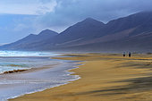Cofete beach, with 12 km long is located in the southwest of the island, Island of Fuerteventura, Canary Islands.