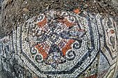 Underwater ancient mosaics. Campi Flegrei, west of the Gulf of Naples. Italy. Monuments of the Greek-Roman age (buildings that belonged to the Roman aristocracy. They now constitute the Underwater Park of Bahia.
