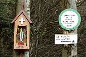 Chapelotte the Virgin Without Name, forest, hill of Pain de Sucre, Celles-sur-Plaine, Vosges, France