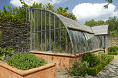 Greenhouse, garden of the Gaston Allard arboretum, Angers, France