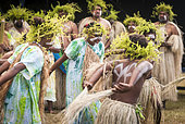 Kanak traditional dance, Cultural festival. Common Poya. New Caledonia.